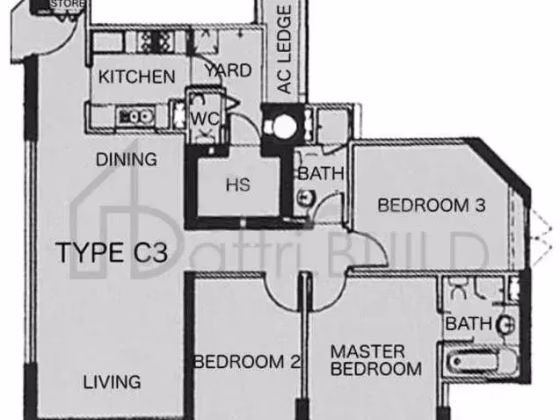 单间出租 • 武吉巴督 •  Hillview Regency • S$1800 • 共管公寓 • 主人房 照片