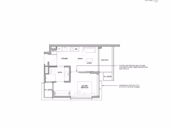 房屋出售 • 勿洛 •  Iliv @ Grange • S$1493000 • 住宅公寓 • 527ft² / 48m² 照片