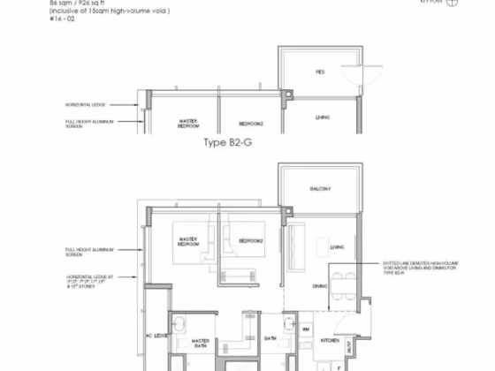 房屋出售 • 勿洛 •  Iliv @ Grange • S$1493000 • 住宅公寓 • 527ft² / 48m² 照片