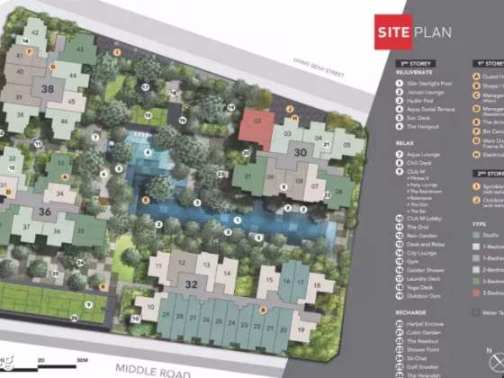 房屋出售 • 淡滨尼 •  The M • S$1560000 • 共管公寓 • 495ft² / 45m² 照片