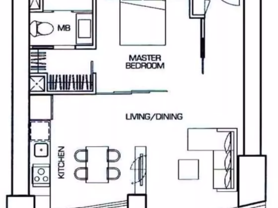 整套出租 • 淡滨尼 •  The Sail @ Marina Bay • S$4600 • 住宅公寓 • 613ft² / 56m² 照片
