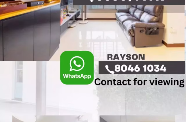 整套出租 • 马林百列 • 131A Lorong 1 Toa Payoh • S$3550 • 3房(2臥室) • 1010ft² / 93m²