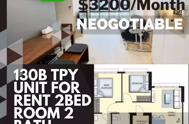 整套出租 • 马林百列 • 130B Lorong 1 Toa Payoh • S$3200 • 3房(2臥室) • 721ft² / 66m²