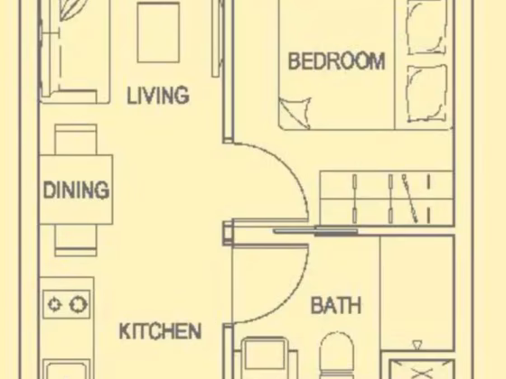 整套出租 • 欧南 •  Le Regal • S$2500 • 住宅公寓 • 365ft² / 33m² 照片