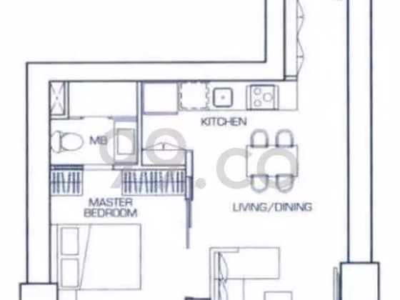整套出租 • 淡滨尼 •  The Sail @ Marina Bay • S$5100 • 共管公寓 • 614ft² / 57m² 照片