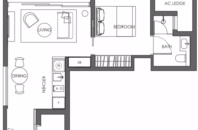 房屋出售 • 纽顿 •  10 Evelyn • S$1730000 • 住宅公寓 • 581ft² / 53m²