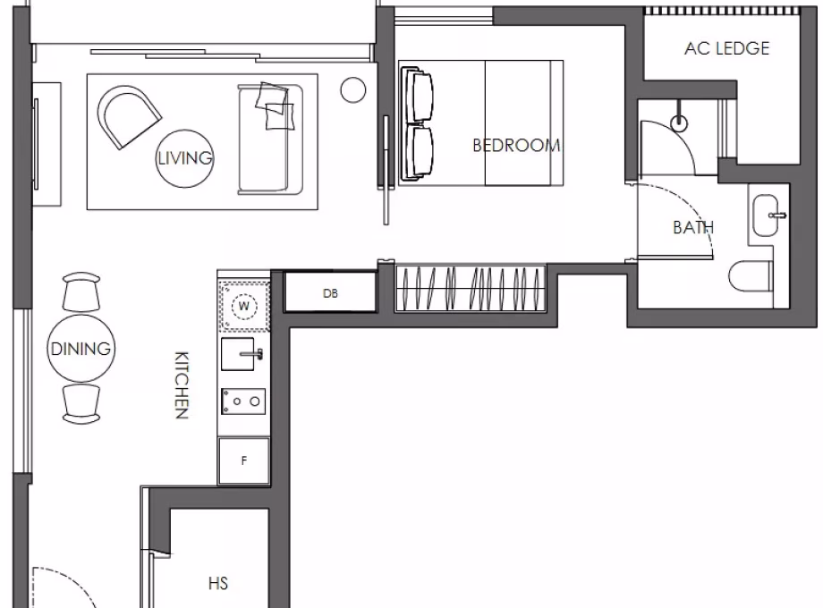 房屋出售 • 纽顿 •  10 Evelyn • S$1730000 • 住宅公寓 • 581ft² / 53m² 照片