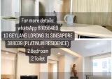 整套出租 • 欧南 •  Platinum Residence • S$3000 • 共管公寓 • 720ft² / 66m²