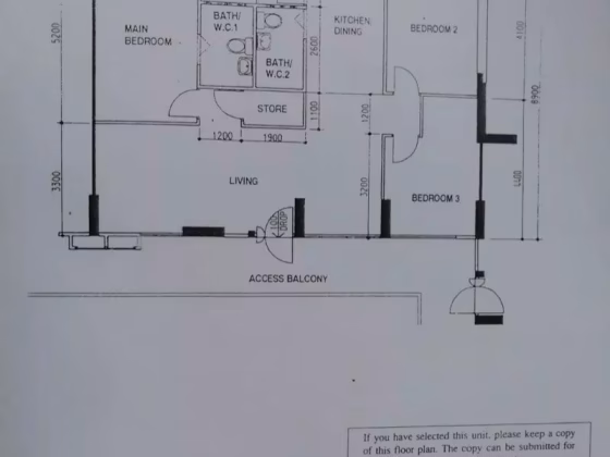 房屋出售 • 林厝港 • 345 Kang Ching Road • S$668000 • 4房(3臥室) • 1098ft² / 102m² 照片