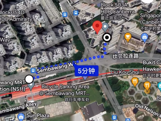 单间出租 • 后港 • 503A Canberra Link • S$1200 • 3房(2臥室) • 普通房 照片