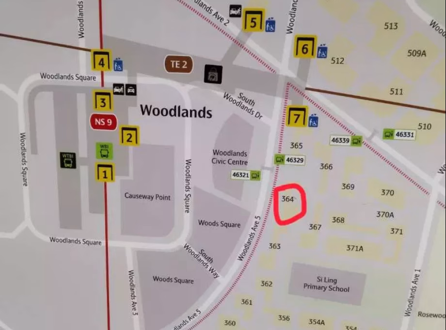 单间出租 • 三巴旺 • 364 Woodlands Avenue 5 • S$1300 • 3房(2臥室) • 主人房 照片