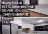 整套出租 • 蔡厝港 •  Commonwealth Towers • S$3000 • 2房(1臥室) • 689ft² / 64m²
