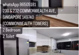 整套出租 • 蔡厝港 •  Commonwealth Towers • S$3000 • 2房(1臥室) • 689ft² / 64m²