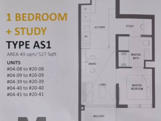 房屋出售 • 淡滨尼 •  The M • S$1550000 • 住宅公寓 • 527ft² / 48m² 照片