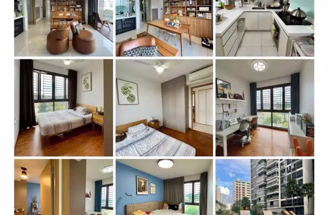 整套出租 • 后港 •  Skypark Residences • S$4200 • 共管公寓 • 1152ft² / 107m²