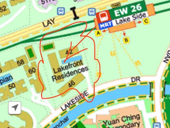 单间出租 • 林厝港 •  The Lakefront Residences • S$850 • 住宅公寓 • 普通房 照片