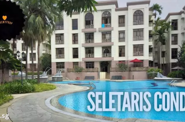 单间出租 • 后港 •  Seletaris • S$550 • 共管公寓 • 佣人房