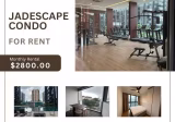 整套出租 • 市中心 •  Jadescape • S$2800 • 共管公寓 • 528ft² / 49m²
