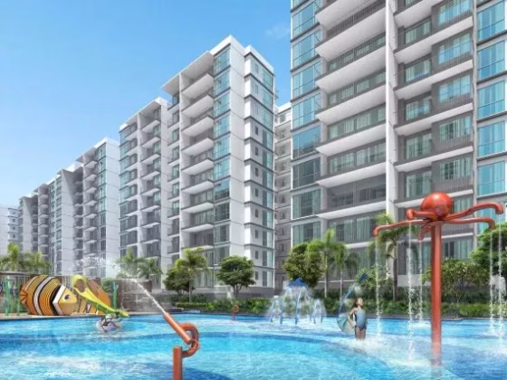 整套出租 • 西部集水区 •  Treasure At Tampines • S$3800 • 住宅公寓 • 581ft² / 53m² 照片