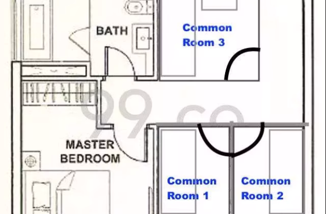 单间出租 • 蔡厝港 •  The Rochester Residences • S$1500 • 住宅公寓 • 普通房