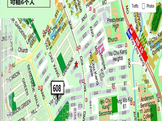 整套出租 • 乌节 • 608 Ang Mo Kio Avenue 5 • S$3600 • 4房(3臥室) • 950ft² / 88m² 照片