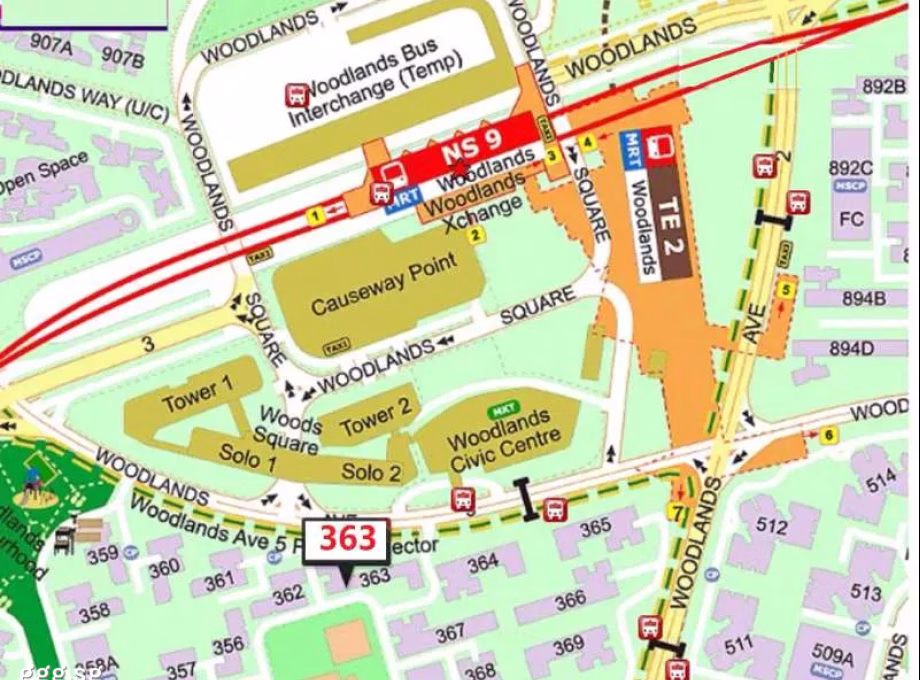 单间出租 • 三巴旺 • 363 Woodlands Avenue 5 • S$700 • 4房(3臥室) • 普通房 照片