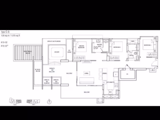 房屋出售 • 博物馆 •  The Line@tanjong Rhu • S$3666000 • 共管公寓 • 1378ft² / 128m² 照片