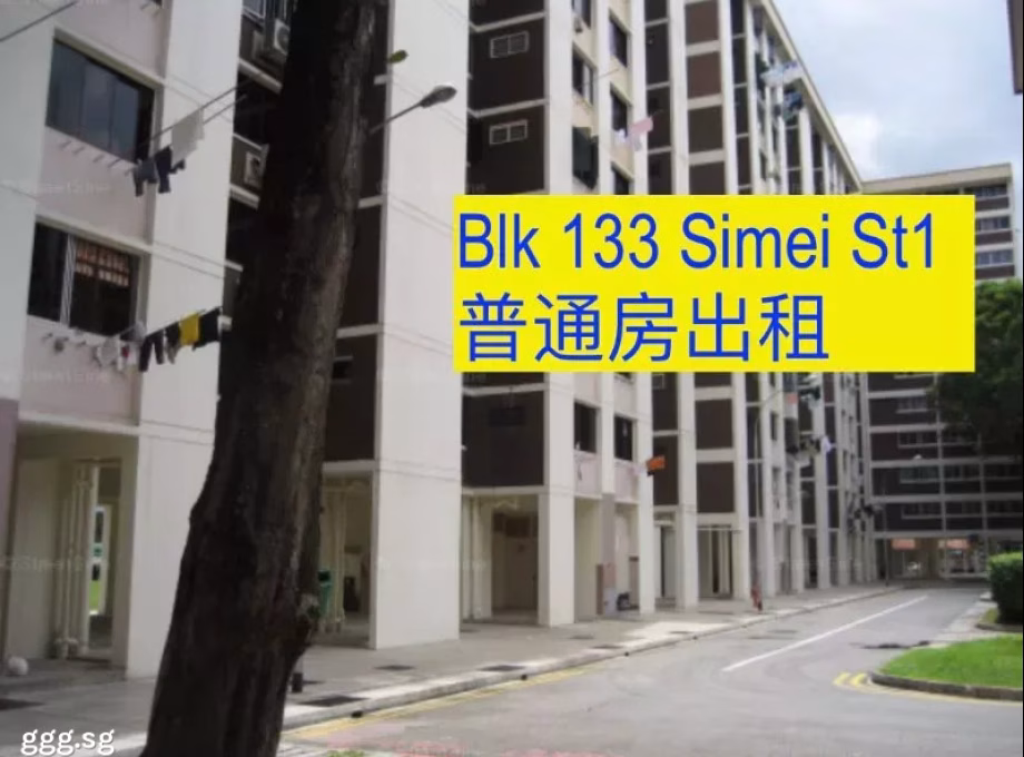 单间出租 • 西部集水区 • 133 Simei Street 1 • S$900 • 4房(3臥室) • 普通房 照片