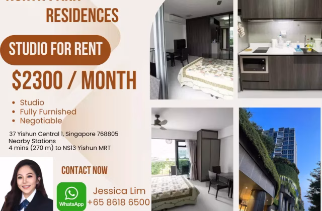 整套出租 • 梧槽 •  North Park Residences • S$2300 • 共管公寓 • 431ft² / 40m²