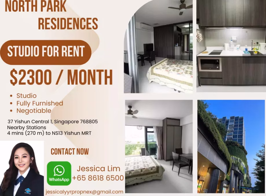 整套出租 • 梧槽 •  North Park Residences • S$2300 • 共管公寓 • 431ft² / 40m² 照片
