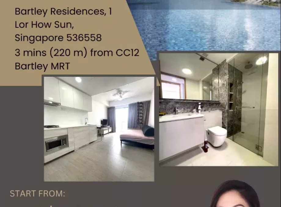 整套出租 • 中央集水区 •  Bartley Residences • S$2500 • 住宅公寓 • 463ft² / 43m² 照片