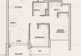 整套出租 • 碧山 •  High Park Residences • S$3400 • 住宅公寓 • 667ft² / 61m²
