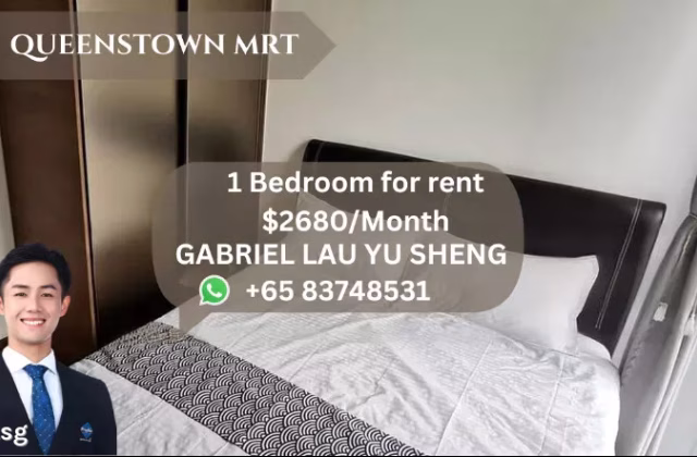 整套出租 • 蔡厝港 •  Queens Peak • S$2680 • 共管公寓 • 486ft² / 45m²