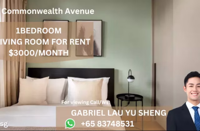 整套出租 • 蔡厝港 •  Commonwealth Towers • S$3000 • 共管公寓 • 569ft² / 52m²