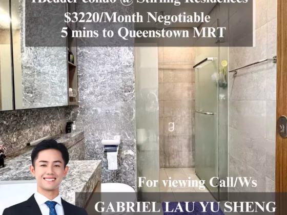 整套出租 • 蔡厝港 •  Stirling Residences • S$3220 • 共管公寓 • 615ft² / 57m² 照片
