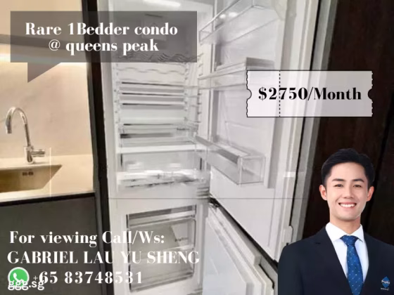 整套出租 • 蔡厝港 •  Queens Peak • S$2750 • 共管公寓 • 486ft² / 45m² 照片