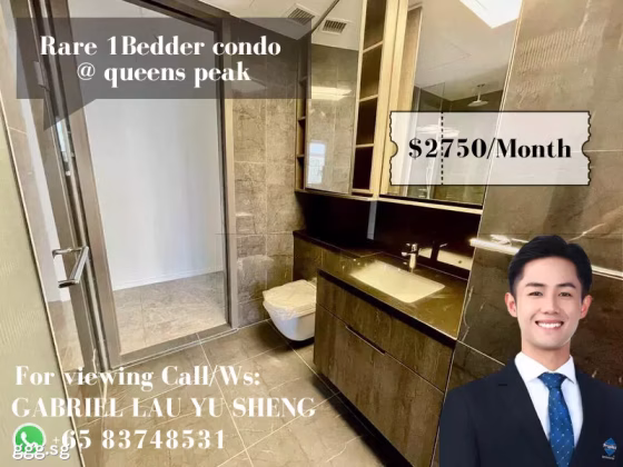 整套出租 • 蔡厝港 •  Queens Peak • S$2750 • 共管公寓 • 486ft² / 45m² 照片