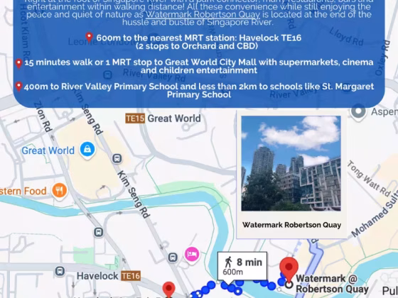 整套出租 • 西部群岛 •  Watermark Robertson Quay • S$6700 • 住宅公寓 • 1076ft² / 99m² 照片