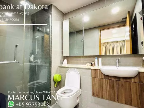 整套出租 • 欧南 •  Waterbank At Dakota • S$2950 • 共管公寓 • 563ft² / 52m² 照片
