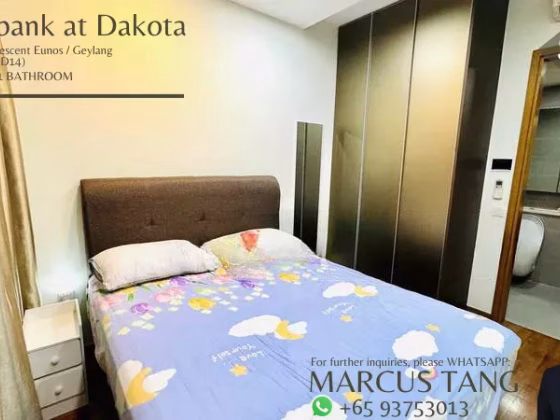 整套出租 • 欧南 •  Waterbank At Dakota • S$2950 • 共管公寓 • 563ft² / 52m² 照片