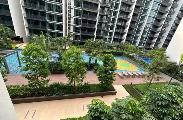整套出租 • 西部集水区 •  Treasure At Tampines • S$2700 • 2房(1臥室) • 463ft² / 43m²