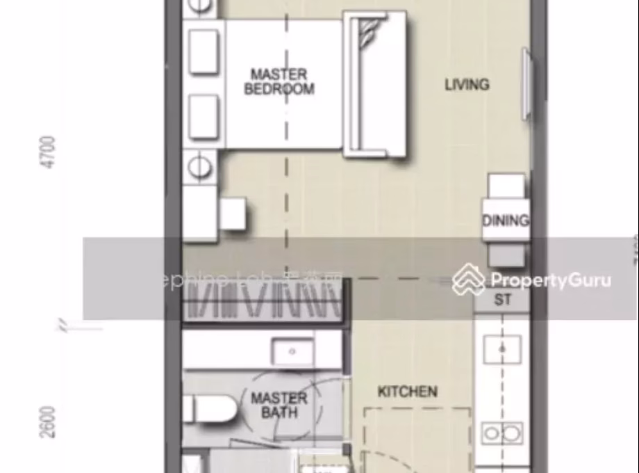 整套出租 • 梧槽 •  North Park Residences • S$3300 • 住宅公寓 • 431ft² / 40m² 照片