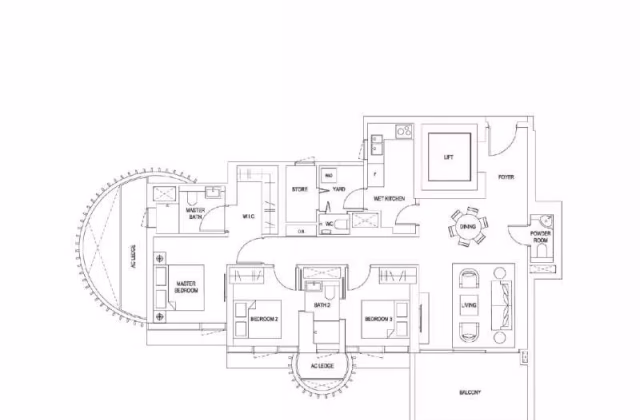房屋出售 • 登加 •  Klimt Cairnhill • S$4920000 • 住宅公寓 • 1432ft² / 133m²