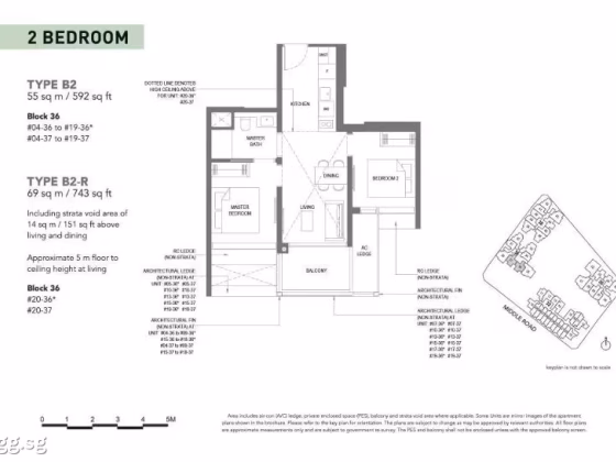 房屋出售 • 淡滨尼 •  The M • S$1858000 • 住宅公寓 • 592ft² / 54m² 照片