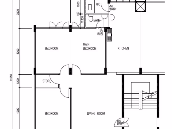 房屋出售 • 巴耶利峇 • 31 Teban Gardens Road • S$490000 • 3房(2臥室) • 1065ft² / 98m² 照片