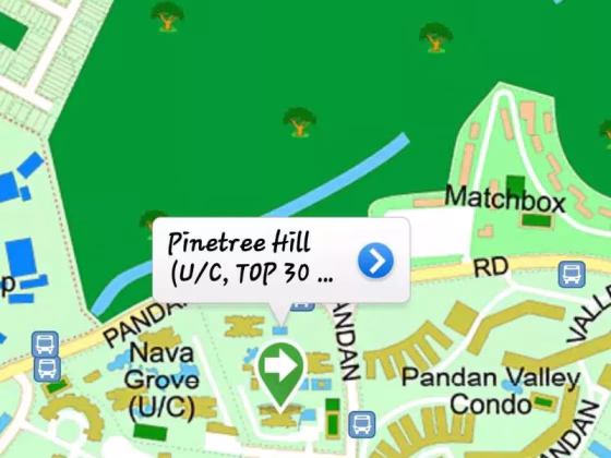 房屋出售 • 诺维娜 •  Pinetree Hill • S$1774000 • 3房(2臥室) • 700ft² / 65m² 照片