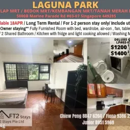 单间出租 • 勿洛 •  Laguna Park • S$1200 • 住宅公寓 • 普通房