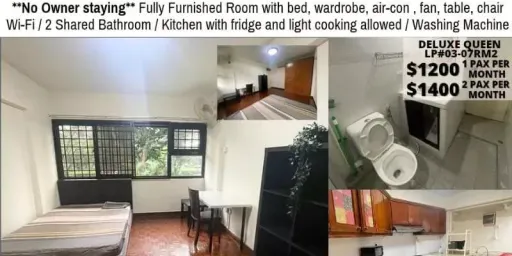 单间出租 • 勿洛 •  Laguna Park • S$1200 • 住宅公寓 • 普通房