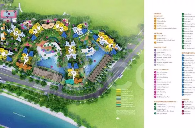 整套出租 • 新加坡河 •  Riverfront Residences • S$2800 • 住宅公寓 • 517ft² / 48m²