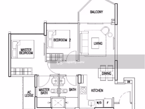 房屋出售 • 红山 •  The Skywoods • S$1850000 • 共管公寓 • 1044ft² / 96m² 照片